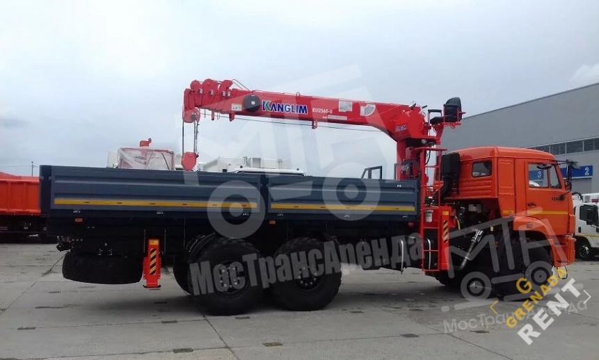Манипулятор КАМАЗ вездеход, стрела 7 тонн, борт 10 тонн thumbnail 4