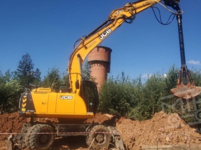 Аренда колесного экскаватора с грейфером 9 метров