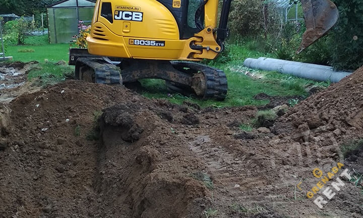 Аренда мини-экскаватора JCB 8035 ZTS thumbnail 5