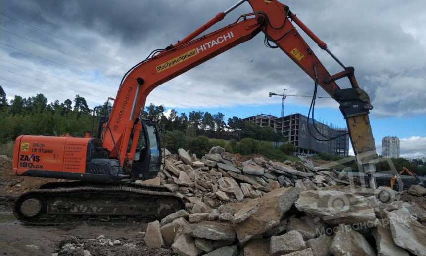 Аренда гидромолота 1 тонна на базе экскаватора 18 тонн thumbnail 1