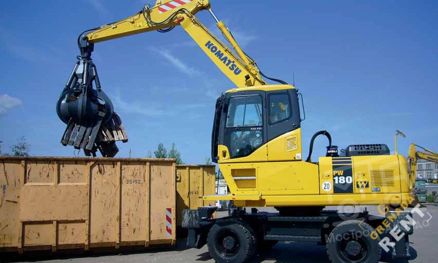 Аренда колесного экскаватора Komatsu PW180-7 thumbnail 3