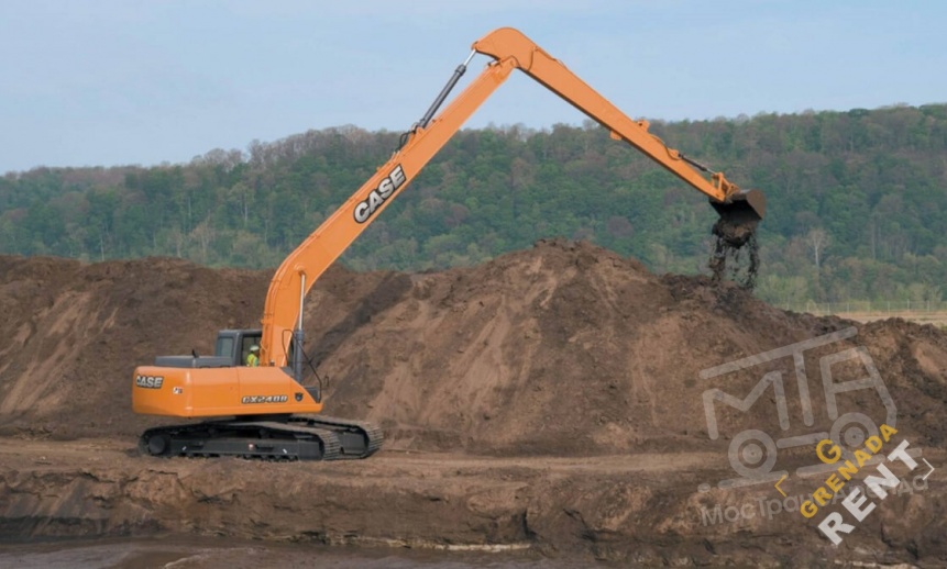 Аренда длиннорукого экскаватора Case CX240B LR thumbnail 0