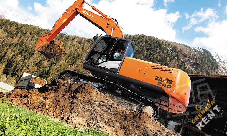 Аренда гусеничного экскаватора Hitachi ZX240-5G thumbnail 1