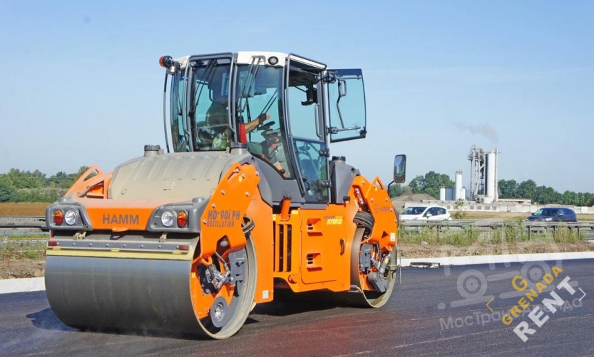 Аренда дорожного катка Hamm HD 90 - 9,5 тонн thumbnail 3