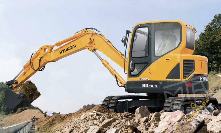Аренда мини-экскаватора Hyundai R80-7A thumbnail 0