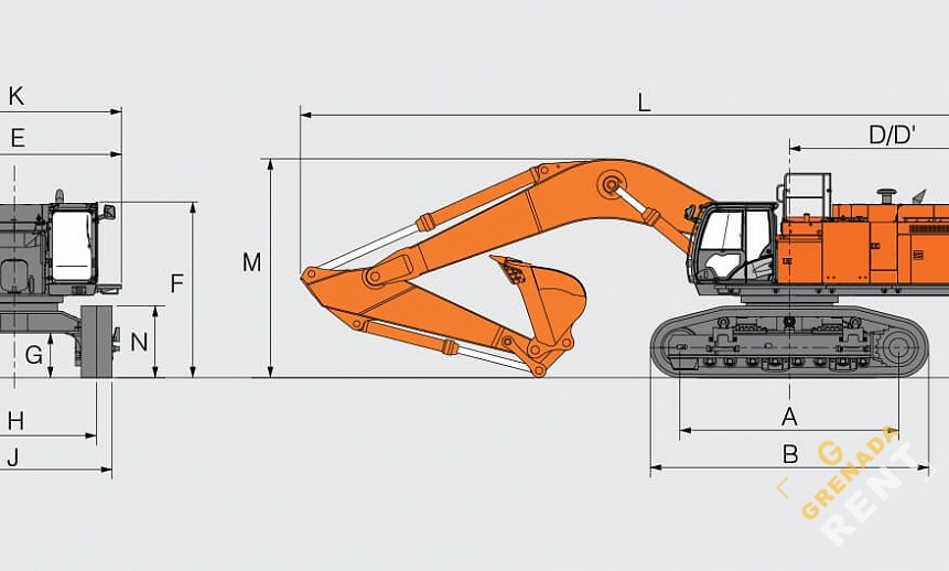 Аренда гусеничного экскаватора Hitachi ZX870-5G thumbnail 2