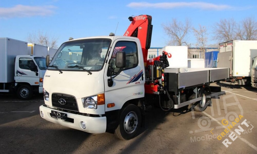 Аренда манипулятора Hyundai HD 78, стрела 3 тонны, борт 5 тонн thumbnail 0