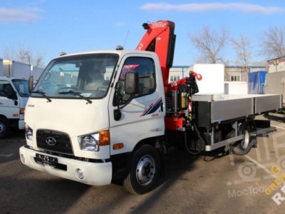 Аренда манипулятора Hyundai HD 78, стрела 3 тонны, борт 5 тонн