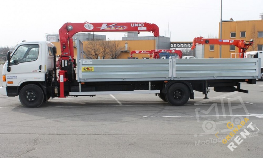 Аренда манипулятора Hyundai HD 78, стрела 3 тонны, борт 5 тонн thumbnail 2