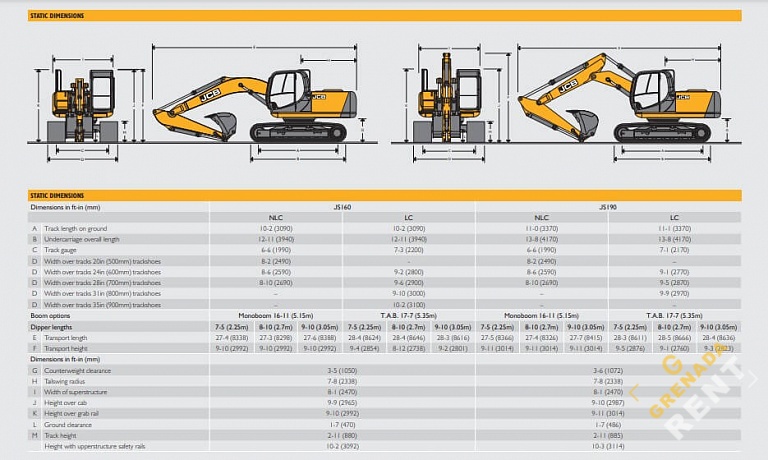Аренда гусеничного экскаватора JCB JS 190 NC thumbnail 3
