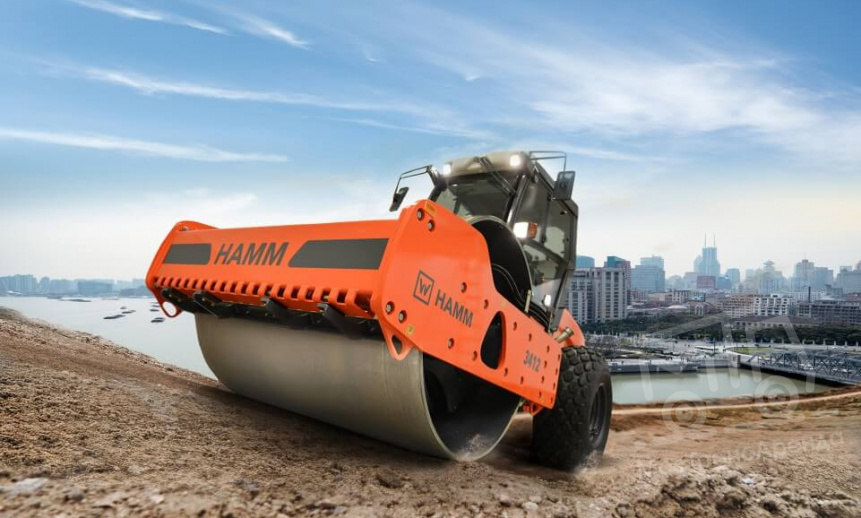 Аренда грунтового катка Hamm 3412 - 14.2 тонны thumbnail 1