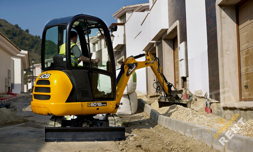 Аренда мини-экскаватора JCB 8018 thumbnail 1
