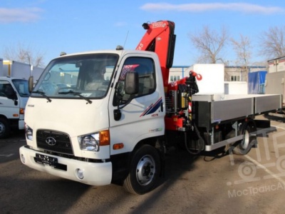 Аренда манипулятора Hyundai HD 78, стрела 3 тонны, борт 5 тонн