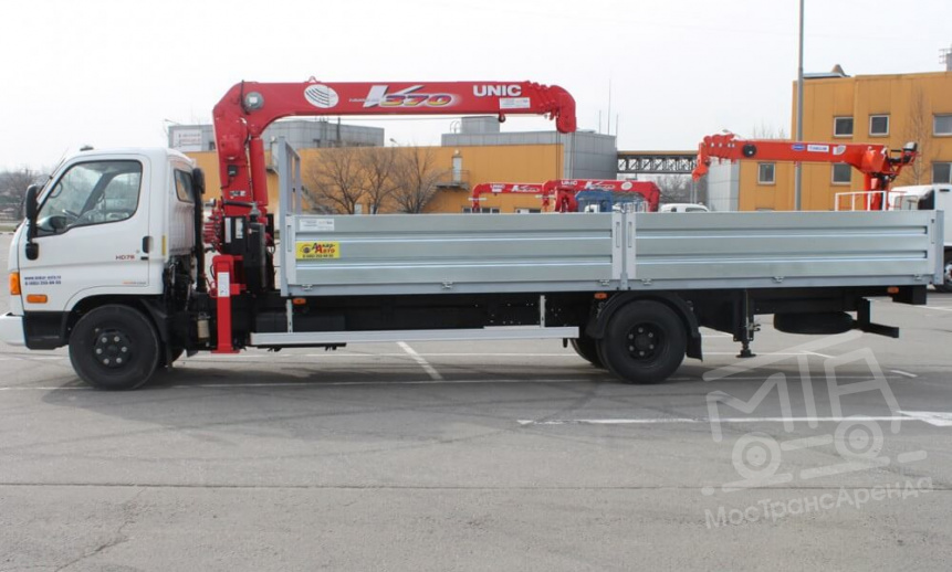 Аренда манипулятора Hyundai HD 78, стрела 3 тонны, борт 5 тонн thumbnail 2