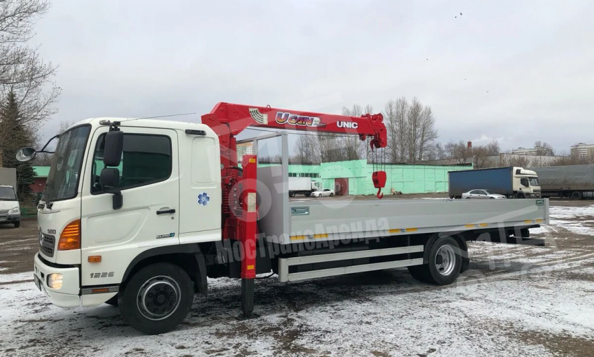 Аренда манипулятора с грузоподъемностью стрелы 3 тонны и грузоподъемностью борта 4 тонны thumbnail 1