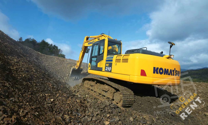 Аренда гусеничного экскаватора Komatsu PC210 thumbnail 5