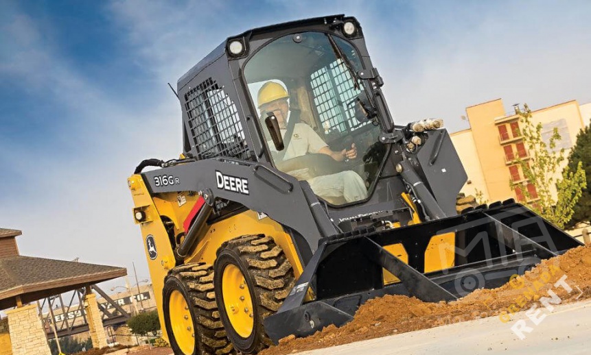 Аренда мини-погрузчика John Deere 316GR thumbnail 2