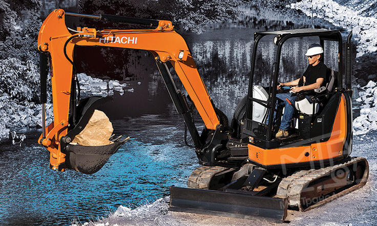 Аренда мини-экскаватора Hitachi ZX50 thumbnail 0