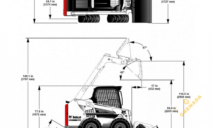 Аренда мини-погрузчика Bobcat S510 thumbnail 3