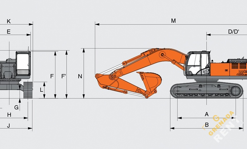 Аренда гусеничного экскаватора Hitachi ZX400LCH-5G thumbnail 1