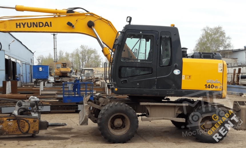 Аренда колесного экскаватора Hyundai 140W-7 thumbnail 0
