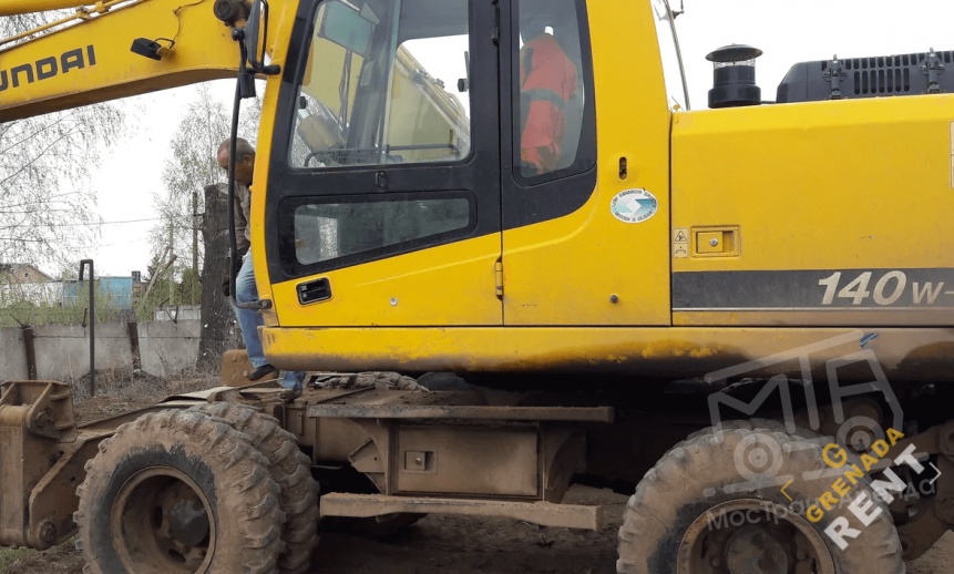 Аренда колесного экскаватора Hyundai 140W-7 thumbnail 2