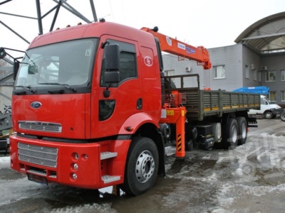 Аренда манипулятора Ford Cargo, стрела 5 тонн, борт 10 тонн