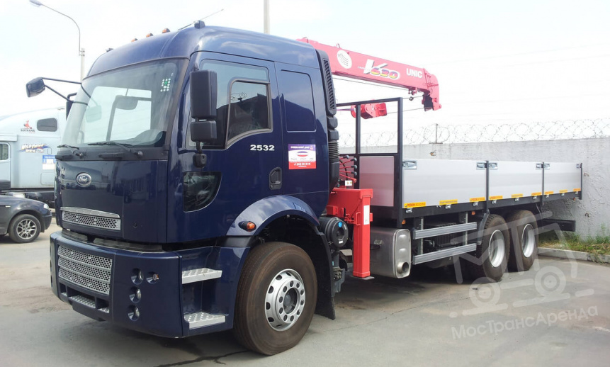 Аренда манипулятора Ford Cargo, стрела 5 тонн, борт 10 тонн thumbnail 2