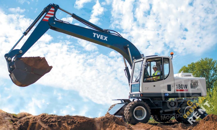 Аренда колесного экскаватора Tvex 180W thumbnail 2