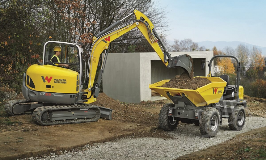 Аренда мини-экскаватора Wacker Neuson EZ53 thumbnail 2