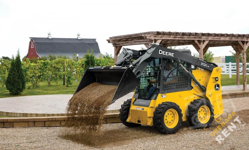 Аренда мини-погрузчика John Deere 312GR thumbnail 0