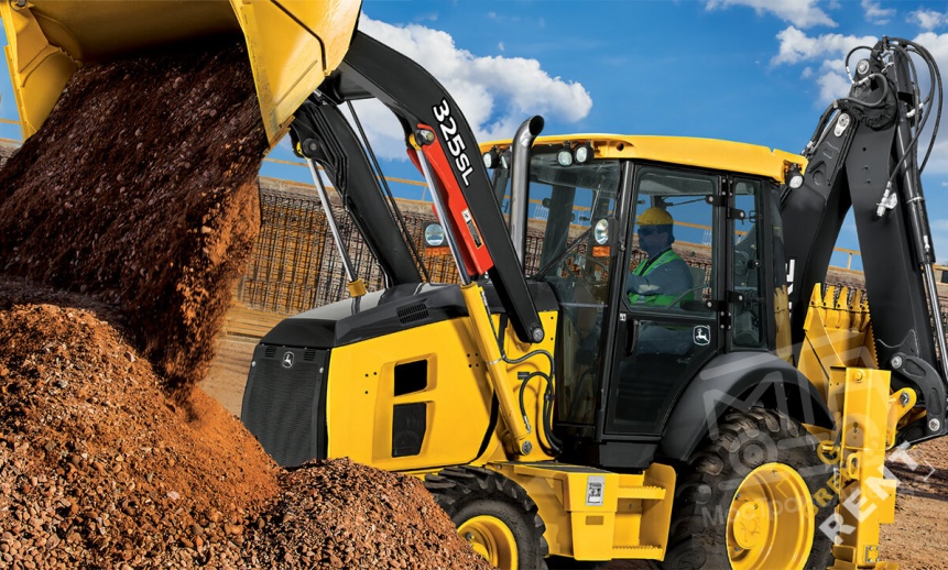 Аренда экскаватора-погрузчика John Deere 325SL thumbnail 0