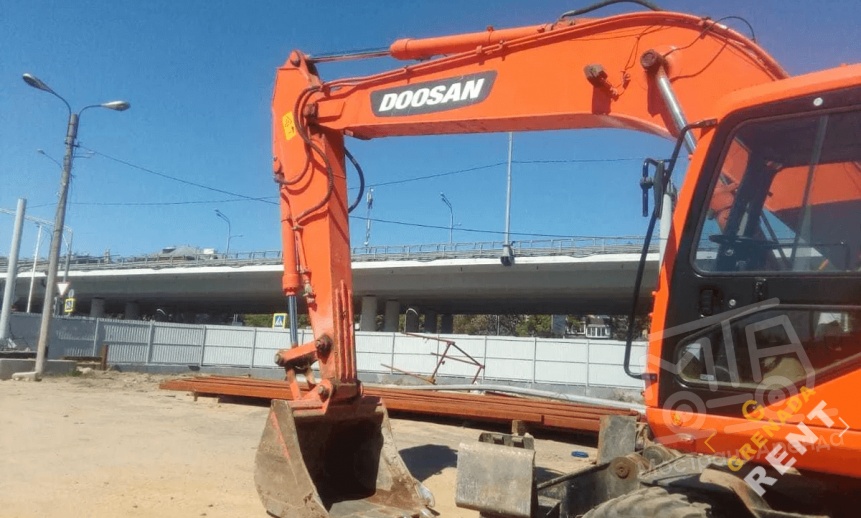 Аренда колесного экскаватора Doosan DX210W thumbnail 1