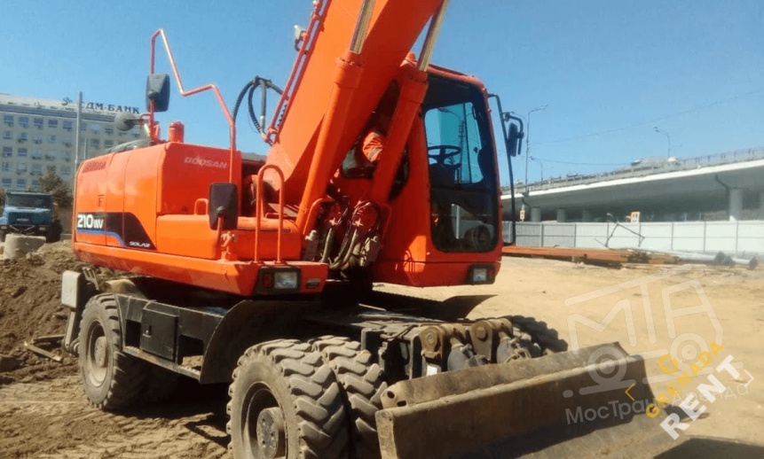 Аренда колесного экскаватора Doosan DX210W thumbnail 2