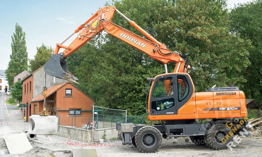 Аренда колесного экскаватора Doosan DX210W thumbnail 4