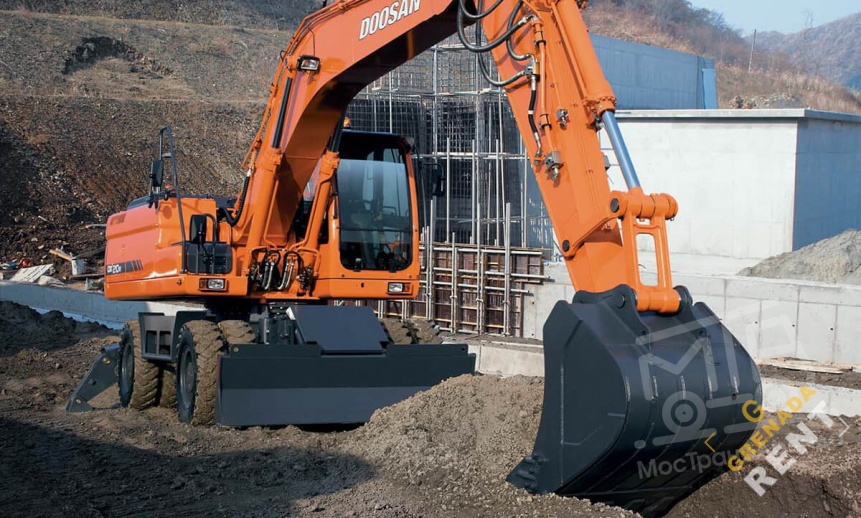Аренда колесного экскаватора Doosan DX210W thumbnail 5