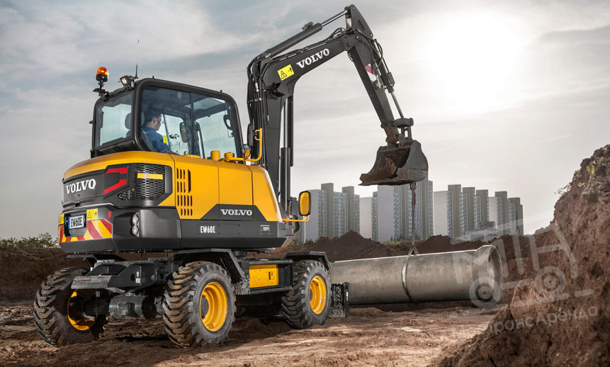 Аренда мини-экскаватора VOLVO EW60C thumbnail 2