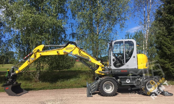 Аренда колесного экскаватора Wacker Neuson EW100 thumbnail 1