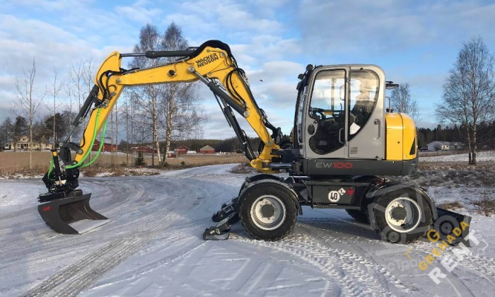 Аренда колесного экскаватора Wacker Neuson EW100 thumbnail 2