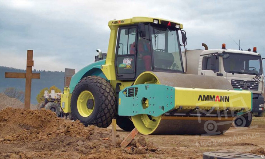 Аренда грунтового катка AMMANN AC-120 14 тонн thumbnail 1