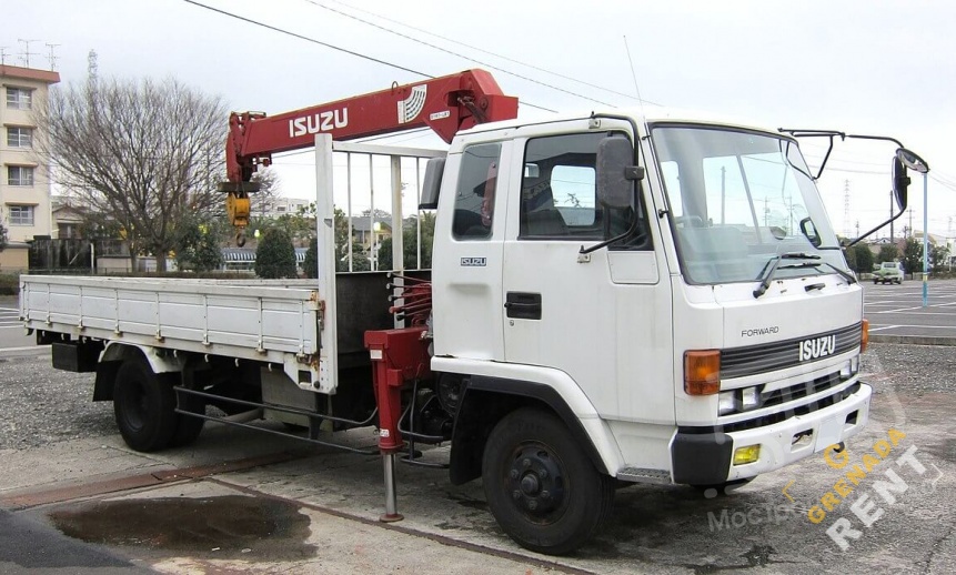 Аренда манипулятора Isuzu Forward, стрела 3 тонны, борт 5 тонн thumbnail 1